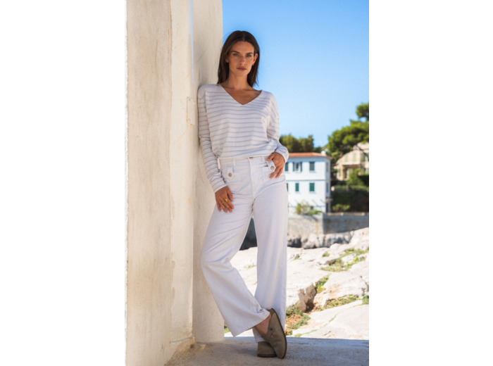 Pantalon femme taille haute Samira