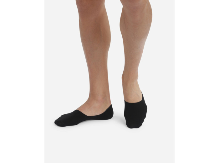 Lot de 2 protège-pieds noirs en coton Homme