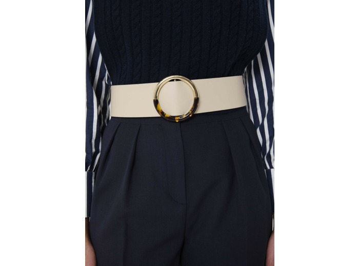 Ceinture Lauren Craie en Cuir De Vachette