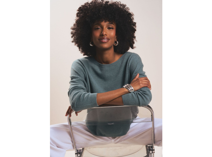 Pull col bateau 100% cachemire
