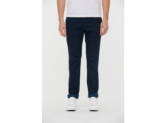 Chino slim, taille medium bas