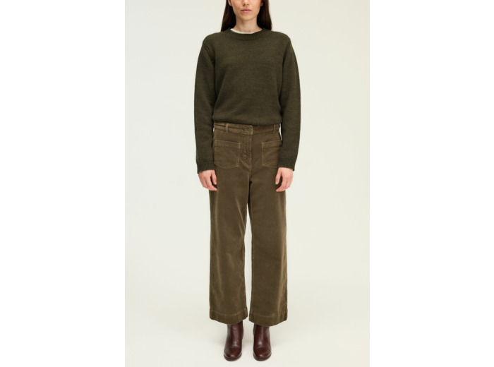 Pantalon large en velours - CHARLENE