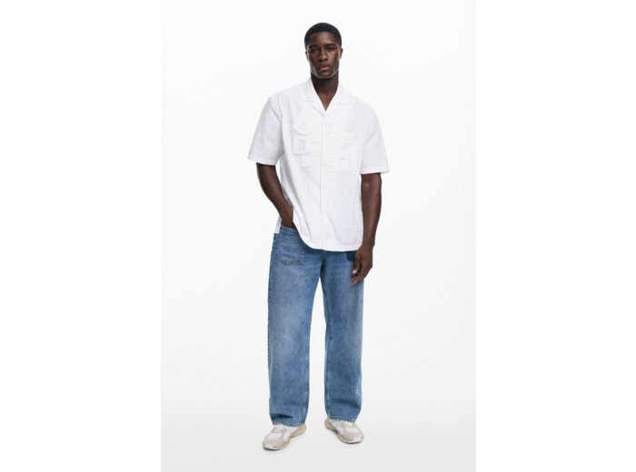 Chemise À Manches Courtes En Tissu – Homme