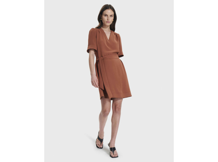 Robe Retie Marron