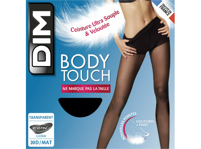 Collant voile transparent noir Body Touch Dim 17D