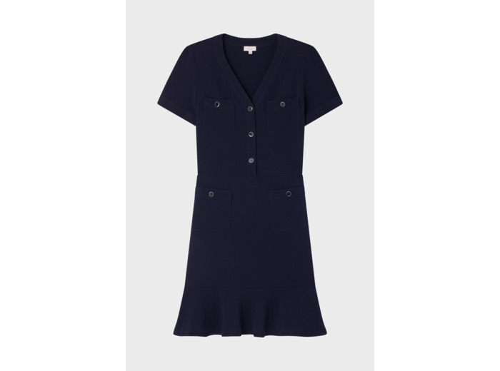 Robe courte cintrée à volants - SYRINN