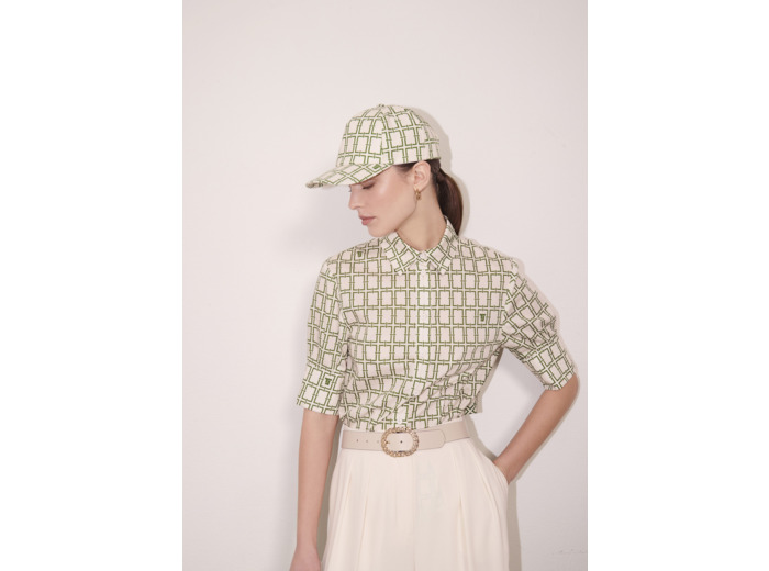Casquette Carole Ecru en Lin