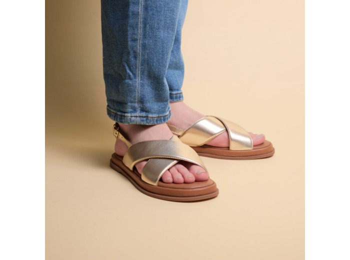 Sandales Femme Azerty Gold