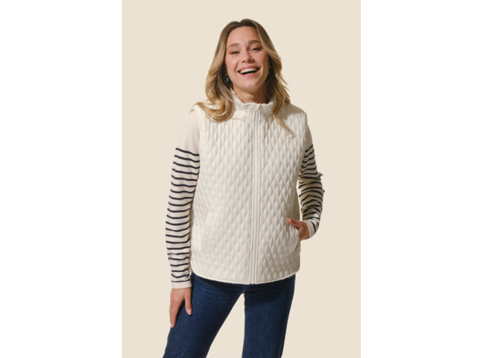Veste femme zippée sans manches Claudia