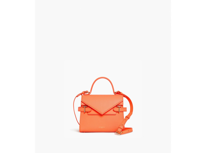 Petit sac à main double rabat Emilie en cuir signature T