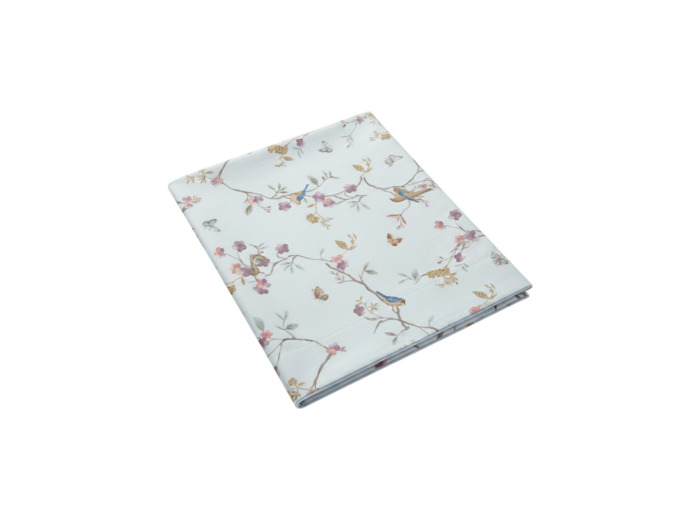 Drap plat Jardin Suspendu | Passepoilé | Tradition des Vosges