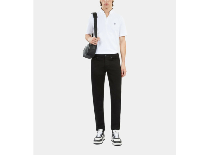 Polo Blanc En Coton Piqué white