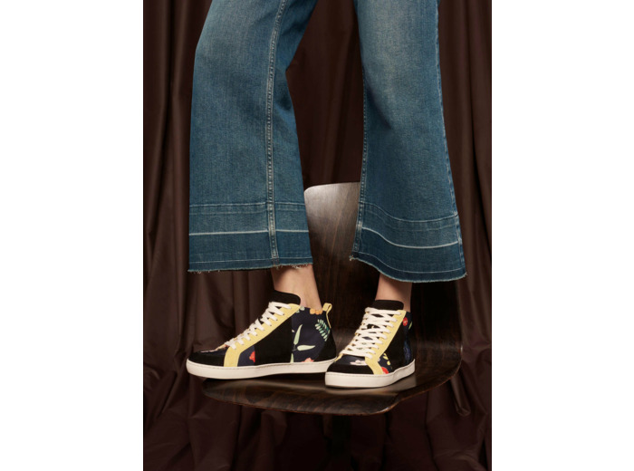 Tennis noir multicolore