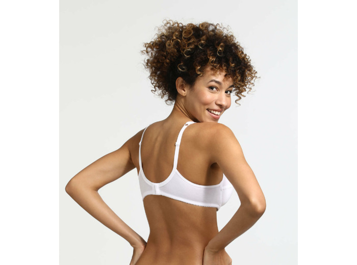 Soutien-gorge emboîtant avec armatures blanc Generous Coton Bio Dim