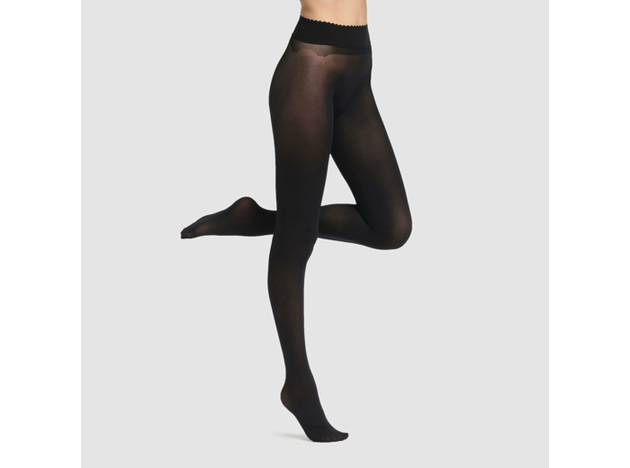 Collant ultra opaque taille basse sans coutures Body Touch de Dim 60D