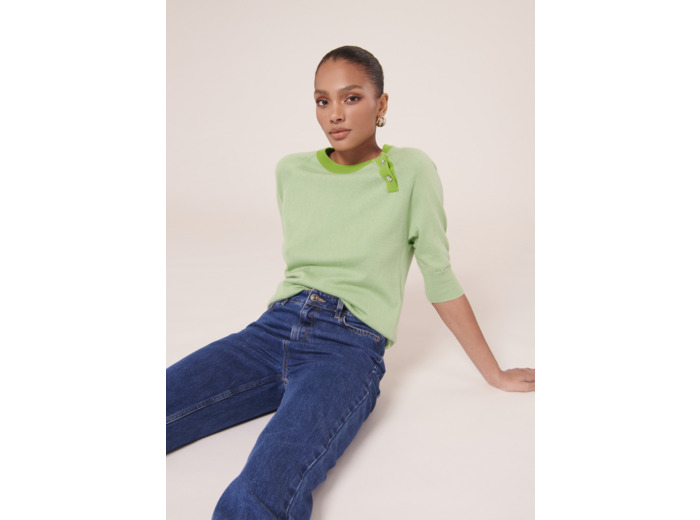Pull Pastelle Jade en Laine