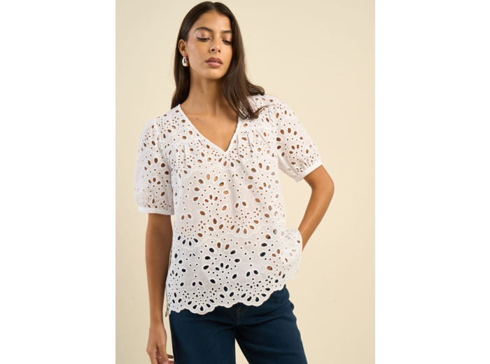 Top broderie anglaise