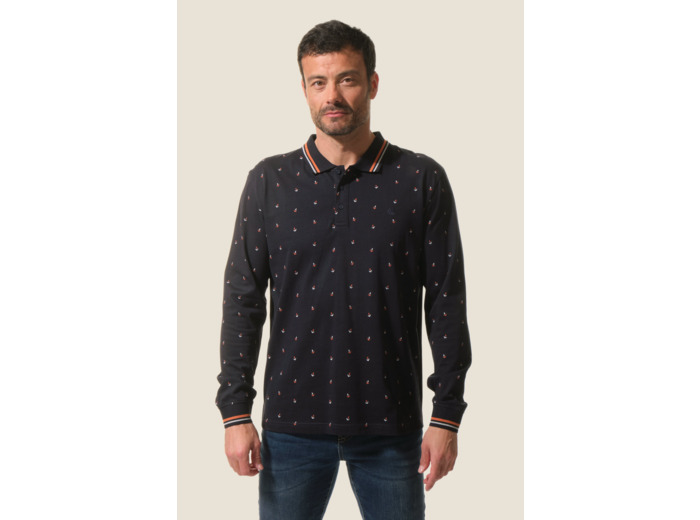 Polo homme manches longues Beauvel