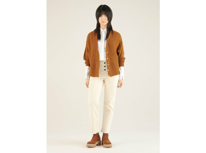 Cardigan noisette