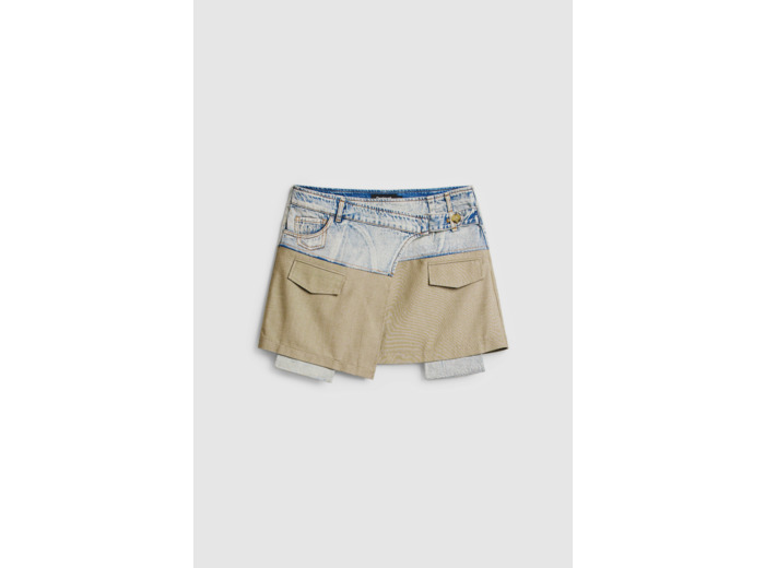 Minijupe En Tissu – Femme