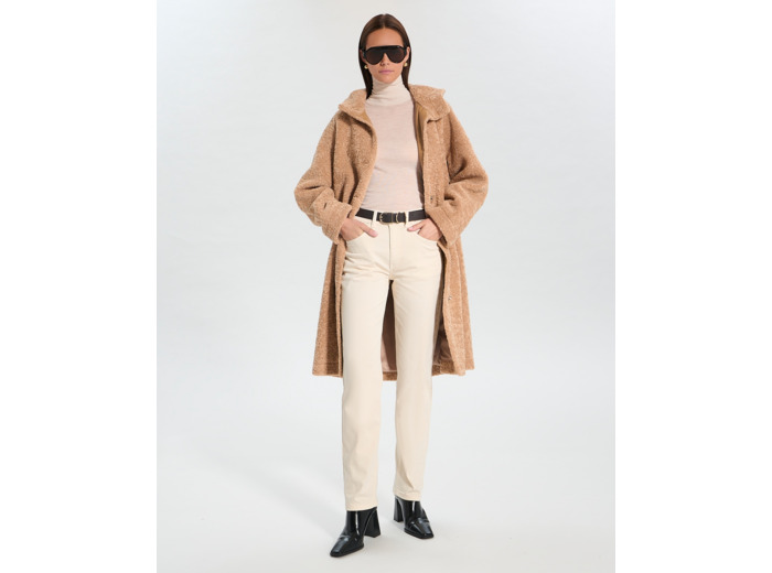 Manteau Mars Camel en Polyuréthane