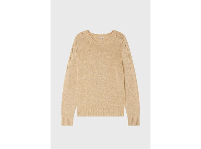 Pull rond en coton chiné - LOYSE