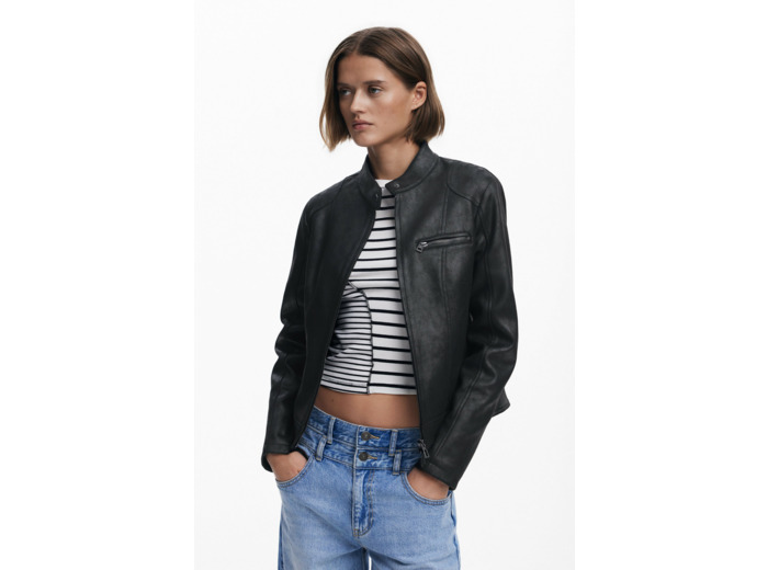 Veste En Similicuir – Femme