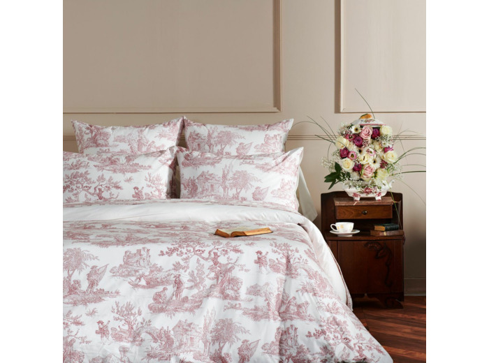 Housse de couette Toile de Jouy Tendresse Percale | Tradition des Vosges