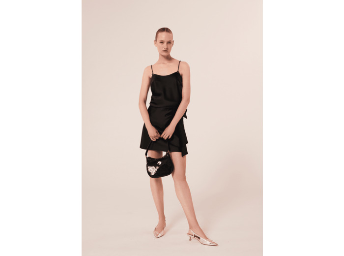 Top Tess Noir en Polyester