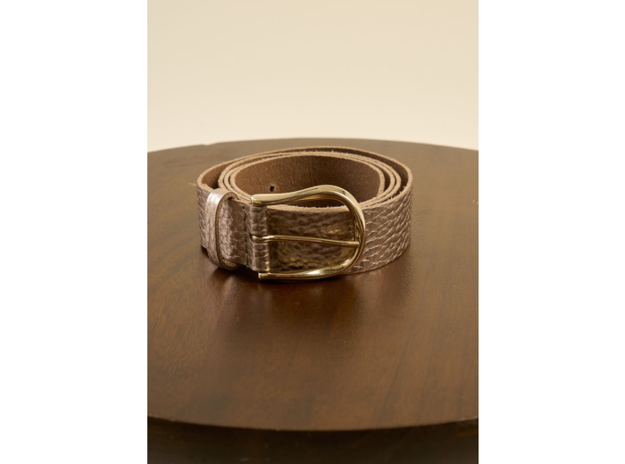 Ceinture en cuir irisée