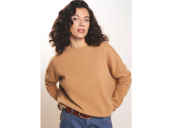 Pull col bateau 100% cachemire