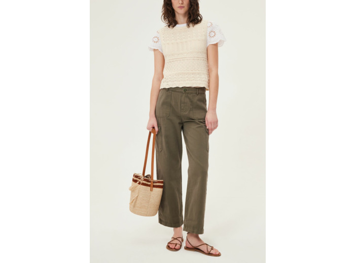 Pantalon cargo en coton - CLEO