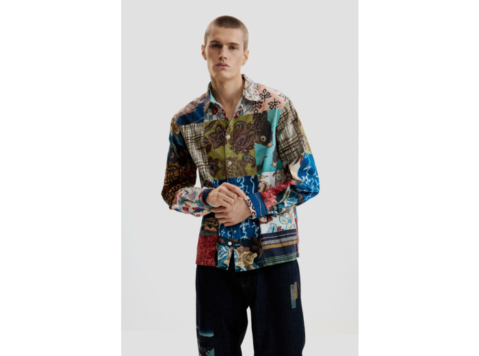 Chemise À Manches Longues En Tissu – Homme