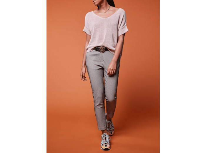 Pantalon rayure noire