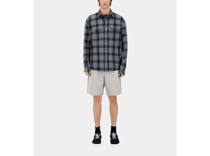Chemise À Carreaux Gris Avec Têtes De Mort black grey