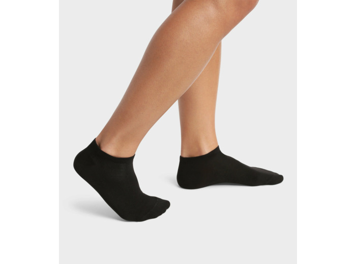 Lot de 2 paires de socquettes homme en coton bio Noir Dim Good