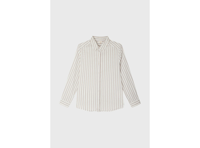 Chemise rayée à mini strass - AICHA