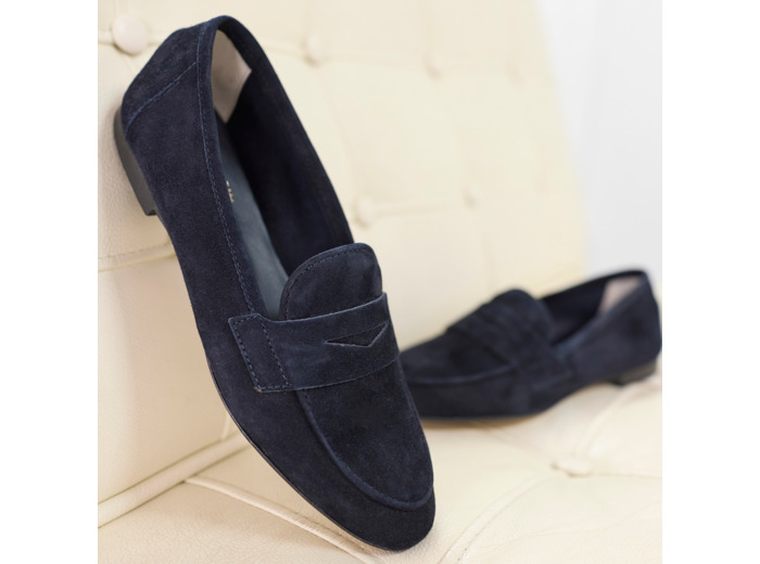 Mocassins Femme Hirika Bleu Marine