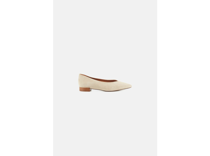 Ballerines aria en cuir naturel