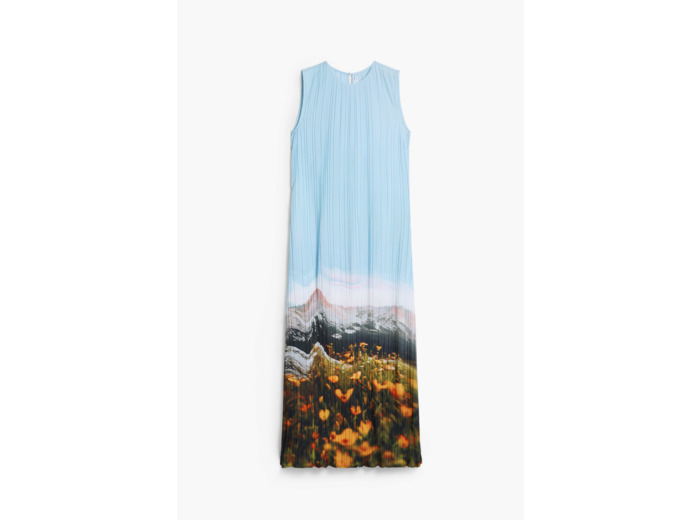 Robe Sans Manches En Tissu – Femme