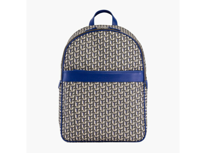 Sac à dos zippé Camille en toile enduite