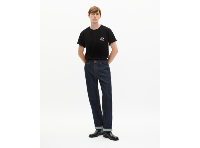 Jean droit brut bleu blue electric