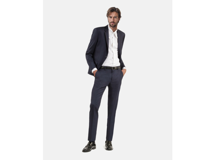 Veste de costume classique 2 boutons navy