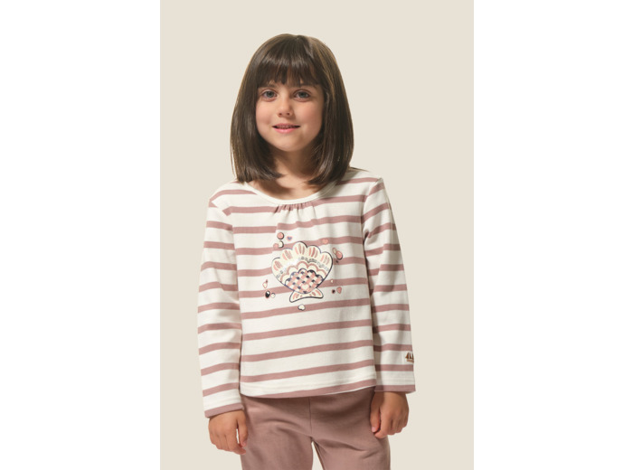 Tee-shirt fille à manches longues Lorna