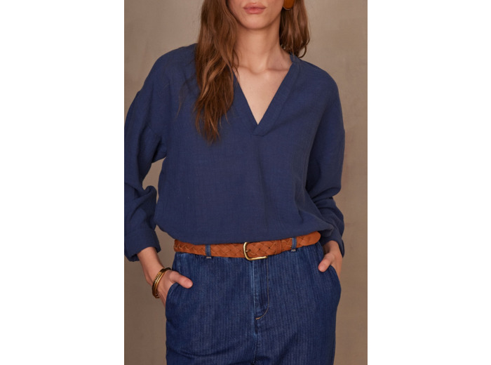 Blouse unisexe en coton LOU