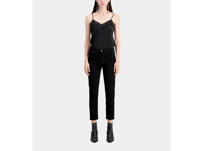 Jean Slim Noir black washed