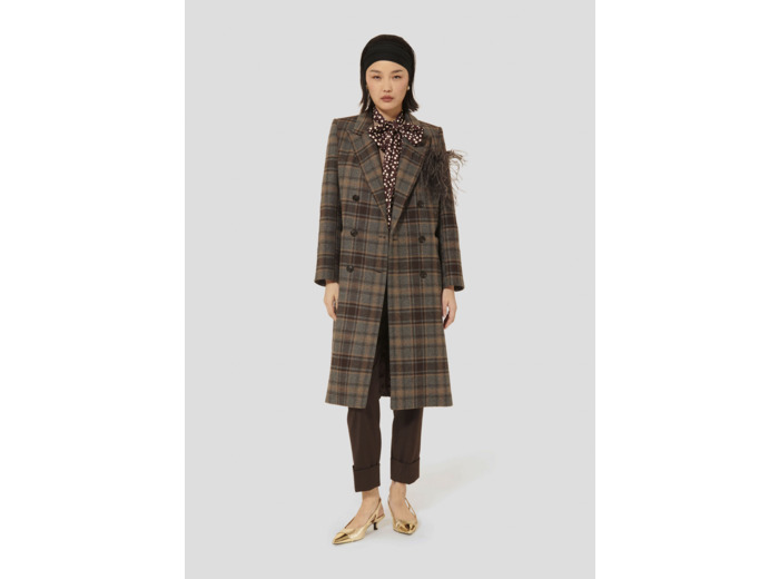 Manteau Malice Fauve en Laine