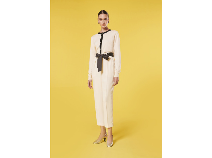 Pantalon Paga Ecru en Polyester