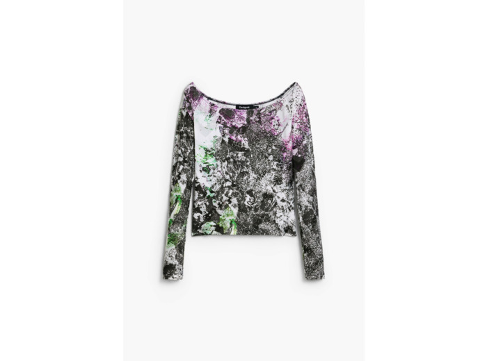 T-Shirt À Manches Longues En Maille – Femme