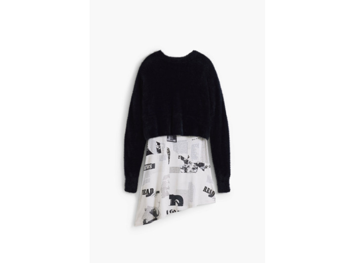 Robe À Manches Longues En Maille – Femme